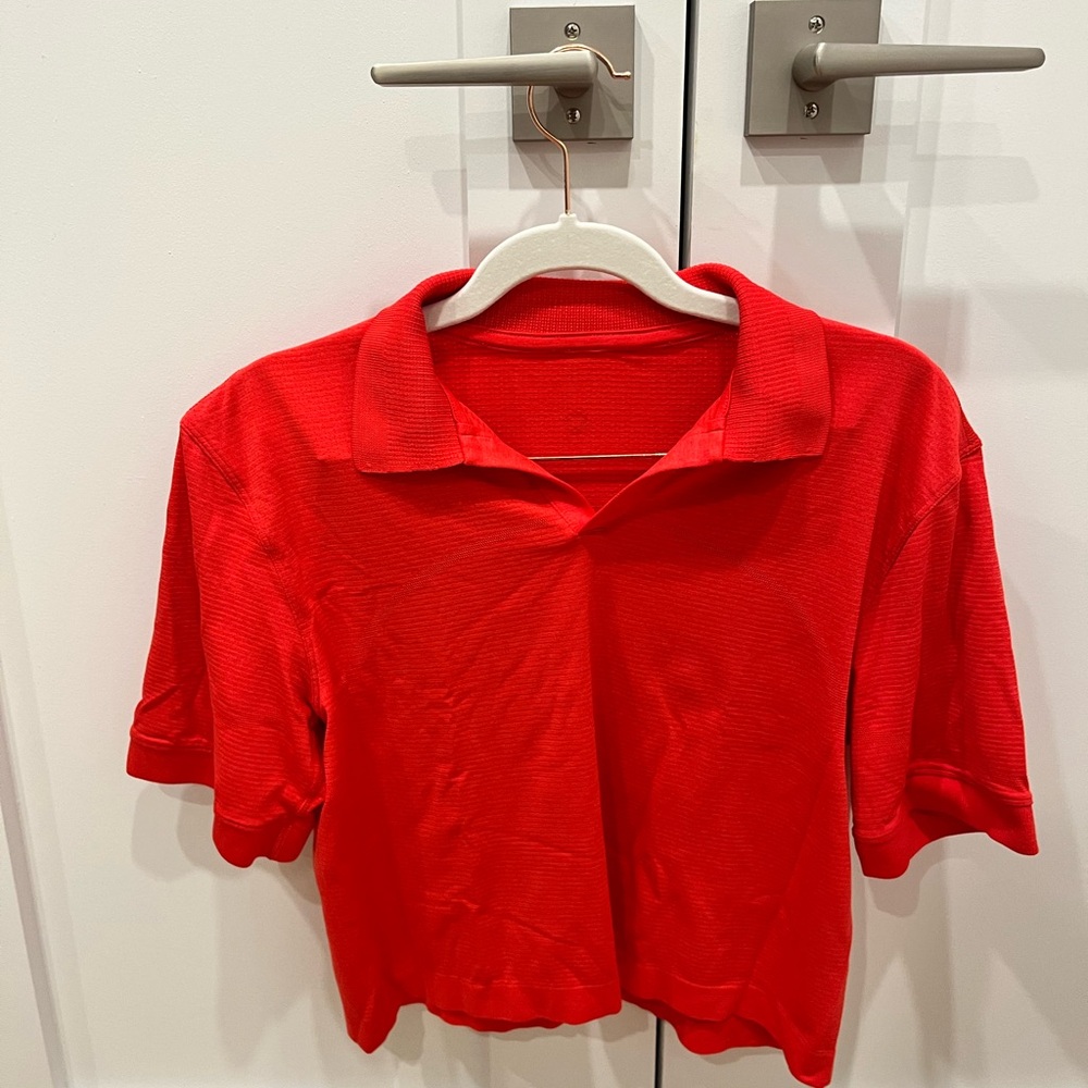 Lululemon cropped polo shirt